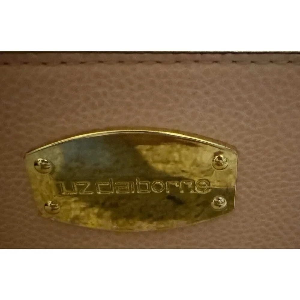 Vintage Liz Claiborne Women's  Pink Leather Zipper Shoulder Bag Pebble Small
